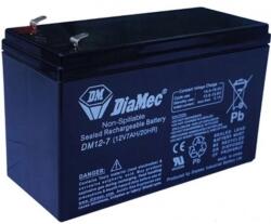 DIAMEC DM12-7 zárt gondozásmentes AGM/VRLA/SLA akkumulátor (DM12-7)