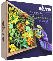 OKTO Set creatie Wood & Craft - Succulents, 21*21cm - Energy (OK10009) - babyneeds