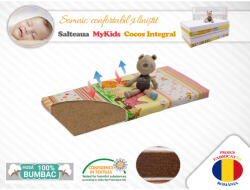 MyKids Saltea MyKids Fibra De Cocos Integral 120x60x06 Husa Bumbac Imprimat (00086775) - babyneeds