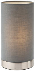 Redo Group Éjjeli lámpa, szürke szövet ernyővel, 20 cm - Tube Redo 01-3146, 1xE14 foglalattal (01-3146)
