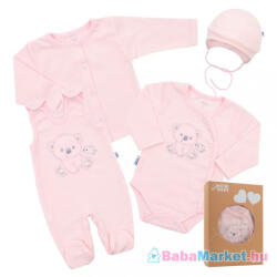 NEW BABY Baba együttes New Baby Sweet Bear rózsaszín - 62 (3-6 h)