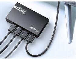 Equip HDMI Switch - 332725 (3x Bemenet, 1x Kimenet, USB tápellátás, aluminium, fekete) (332725) - hyperoutlet