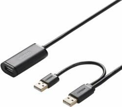 UGREEN US137 USB-A apa - USB-A anya 2.0 Y kábel - Fekete (5m) (20213)