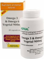 Hofigal Omega 3 & Omega 6 Vegetal 900 mg, 40 capsule moi