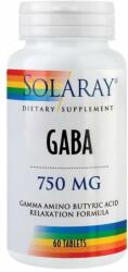 Solaray Sua Secom GABA, recomandat pentru preventia anxietatii, 60 tablete