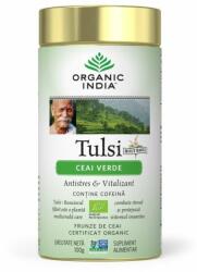 Organic India Ceai Tulsi (Busuioc Sfant) Ceai Verde | Antistres Natural & Vitalizant 100g
