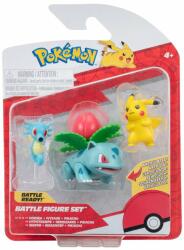 Pokémon Set 3 figurine de actiune, Pokemon, Horsea, Ivysaur, Pikachu Figurina