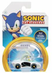Sonic the Hedgehog Figurina cu masinuta din metal, Sonic the Hedgehog, Silver, 1: 64