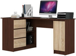 AKORD Sarok íróasztal - Akord Furniture - 155 cm - wenge / sonoma tölgy (bal)