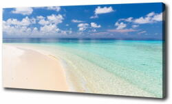  Wallmuralia. hu Feszített vászonkép Strand a maldív-szigeteken 100x70 cm