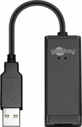 Goobay 38527 USB-A - RJ45 100Mbit/s Ethernet Adapter - Fekete (38527)