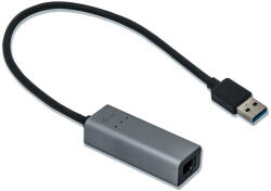 I-TEC USB 3.0 Ethernet Gigabit Ethernet adapter, 1x USB 3.0 to RJ45 10/100/1000 Mbps (U3METALGLAN)