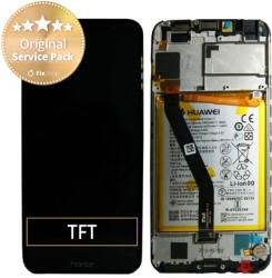 Huawei Honor 7A - Ecran LCD + Sticlă Tactilă + Ramă + Baterie (Black) - 02351WDU Genuine Service Pack, Black