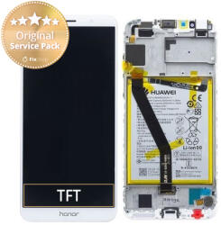 Huawei Honor 7A - Ecran LCD + Sticlă Tactilă + Ramă + Baterie (Gold) - 02351WER Genuine Service Pack, White
