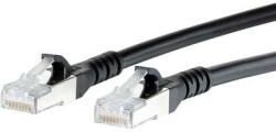 METZ CONNECT RJ45 Hálózati csatlakozókábel, CAT 6A S/FTP [1x RJ45 dugó - 1x RJ45 dugó] 1 m, fekete BTR Netcom - conrad