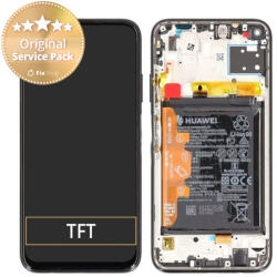 Huawei P40 lite - Ecran LCD + Sticlă Tactilă + Ramă + Baterie (Breathing Crystal) - 02353KFV Genuine Service Pack, Breathing Crystal