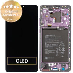 Huawei Mate 30 - Ecran LCD + Sticlă Tactilă + Ramă + Baterie (Cosmic Purple) - 02353EEK Genuine Service Pack, Cosmic Purple