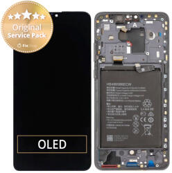 Huawei Mate 30 - Ecran LCD + Sticlă Tactilă + Ramă + Baterie (Black) - 02353DVD Genuine Service Pack, Black