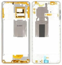 Samsung Galaxy M52 5G M526B - Ramă Mijlocie (White) - GH98-46916C Genuine Service Pack, Alb