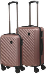 HaChi Boston Pro rose gold 4 kerekű 2 részes bőrönd szett (Boston-PRO-S-M-rosegold)