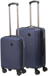 HaChi Boston Pro kék 4 kerekű 2 részes bőrönd szett (Boston-PRO-S-M-kek)