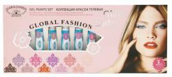 Global Fashion Set 10 gel vopsea in tub, Glam Lady, Global Fashion, 5 gr, Multicolor