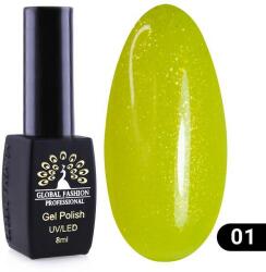 Global Fashion Oja semipermanenta, Global Fashion, Disco Summer, 8 ml, Verde 01