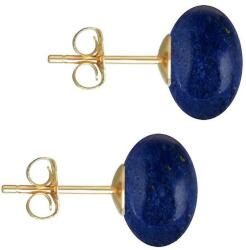 Cadouri si Perle Cercei Aur Galben de 14 karate, Tip Surub, cu Pietre Semipretioase Naturale de Lapis Lazuli de 12 mm