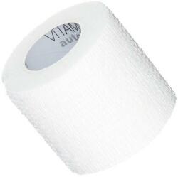 Vitammy Bandaj elastic autoadeziv Vitammy Autoband, tehnologie cu microfibre, fara lipici, rezistent la apa, 5 x 450 cm, Alb