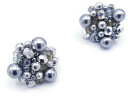 Zia Fashion Cercei argintii rotunzi cu perle, Zia Fashion, Little Silver Drops
