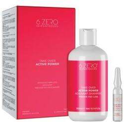 6.Zero Tratament anticadere & crestere pentru par, Kit Active Power 6. Zero Sampon 300ml + 10 fiole x 8ml