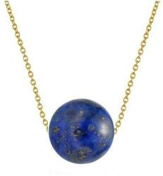 Cadouri si Perle Colier Aur 14 karate cu Lapis Lazuli de 12 mm - Cadouri si perle