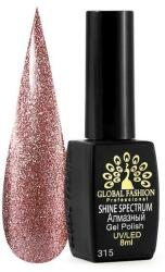 Global Fashion Oja semipermanenta, Global Fashion, Shine Spectrum, 8 ml, Roz 315