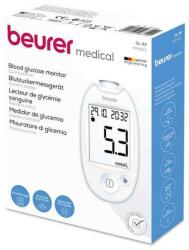 Beurer Set Glucometru Beurer Medical cu Verificare Volum Sange si Conectare Tracking App, Model 44, 10 Teste, 10 Ace Sterile, mg/dL, Alb