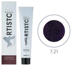 ELEA Professional Vopsea permanenta pentru par Elea Professional Artisto Color, 7/21 Castaniu violet gri, 100 ml