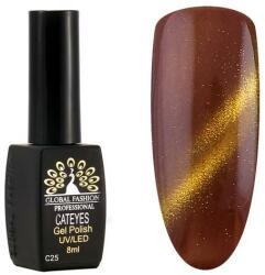 Global Fashion Oja semipermanenta, Global Fashion, Cat Eyes, 8 ml, Maro 25