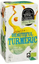 Royal Green Ceai Beautiful Turmeric, Royal Green, 27 gr, 16 plicuri