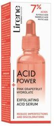 Acid Power Ser Acid Exfoliant, Lirene Acid Power cu hidrolat din grapefruit roz si complex 7, 30ml