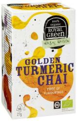 Royal Green Ceai Golden Turmeric, Royal Green, 27 gr, 16 plicuri
