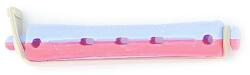 Sinelco Set 12 bucati bigudiuri din plastic cu elastic pentru permanent Rosu &Albastru 60 mm x grosime 10 mm