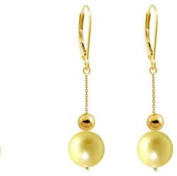 Cadouri si Perle Cercei Aur Lungi cu Perle Akoya Gold - Cadouri si perle