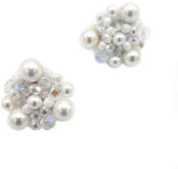 Zia Fashion Cercei albi rotunzi cu perle, Zia Fashion, Little White Drops