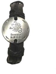 Astromagie Bratara din piele neagra, reglabila, pentru nativii Scorpion