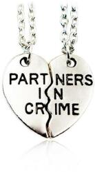  Set 2 lantisoare de cuplu cu mesaj partners in crime