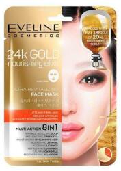Eveline Cosmetics Masca de fata servetel, Eveline Cosmetics, 24K GOLD ultra-revitalizanta, 8in1, 20ml