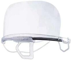  Masti transparente reutilizabile pentru gura si nas, cu suport pentru barbie si elastic, bandou alb, Neo Horeca 8 buc