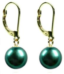 Cadouri si Perle Cercei Aur si Perle Naturale Verde-Smarald - Cadouri si perle
