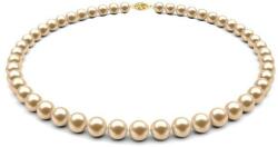 Kaskadda Colier Perle Naturale Crem de 6-7 mm cu Inchizatoare Filigranata din Aur Galben de 14 karate