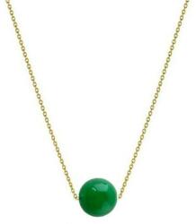 Cadouri si Perle Colier Aur 14k cu Jad Natural Malaesian de 8 mm - Cadouri si perle