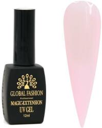 Global Fashion Gel UV pentru constructie, Magic Extension 12 ml, Roz pal 09